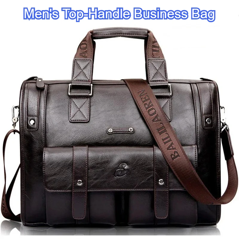 Vintage Leather Briefcase for Men, 14/15.6 Inch Laptop Messenger Bag, Large Capacity Crossbody Shoulder Bag for Business Travel
Vintage Leather Briefcase for Men, 14/15.6 Inch Laptop Messenger Bag, Large Capacity Crossbody Shoulder Bag for Business Travel