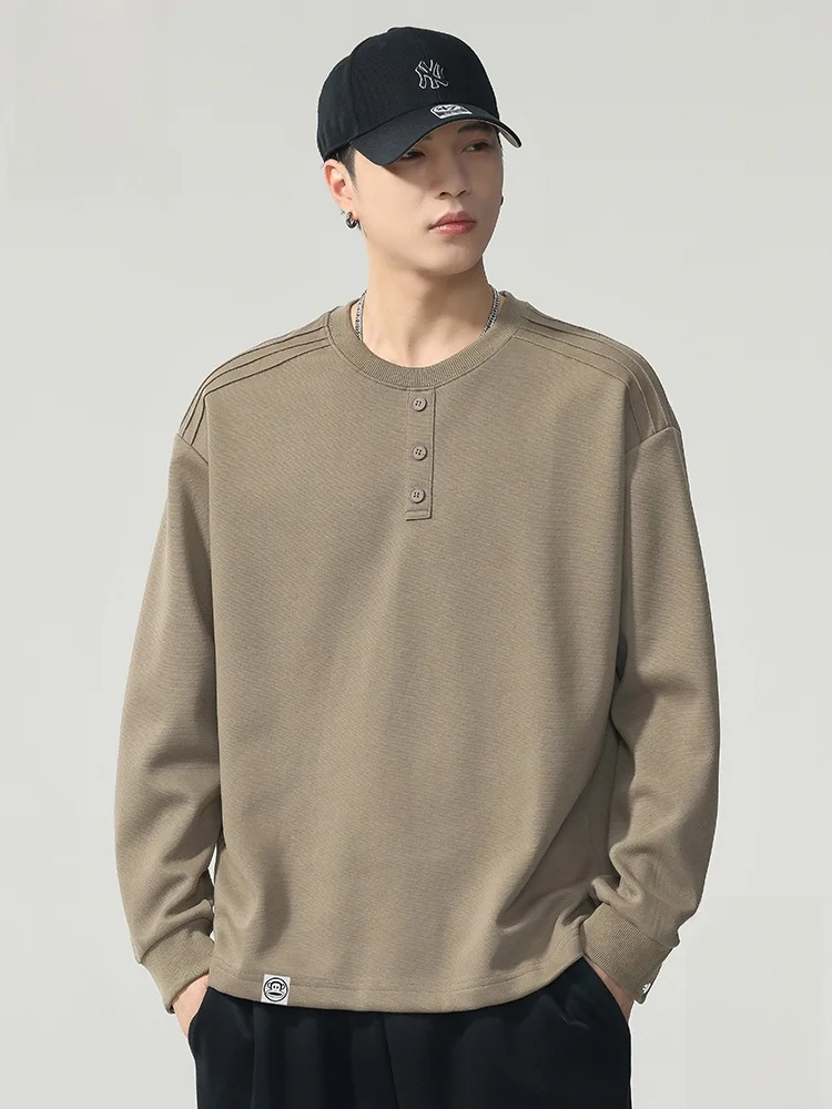 Футболка PaulFrank с длинным рукавом и воротником хенли, мужская, осенняя, новая, однотонная, базовая, повседневная, свободного кроя, хлопковая.
Футболка PaulFrank с длинным рукавом и воротником хенли, мужская, осенняя, новая, однотонная, базовая, повседневная, свободного кроя, хлопковая.