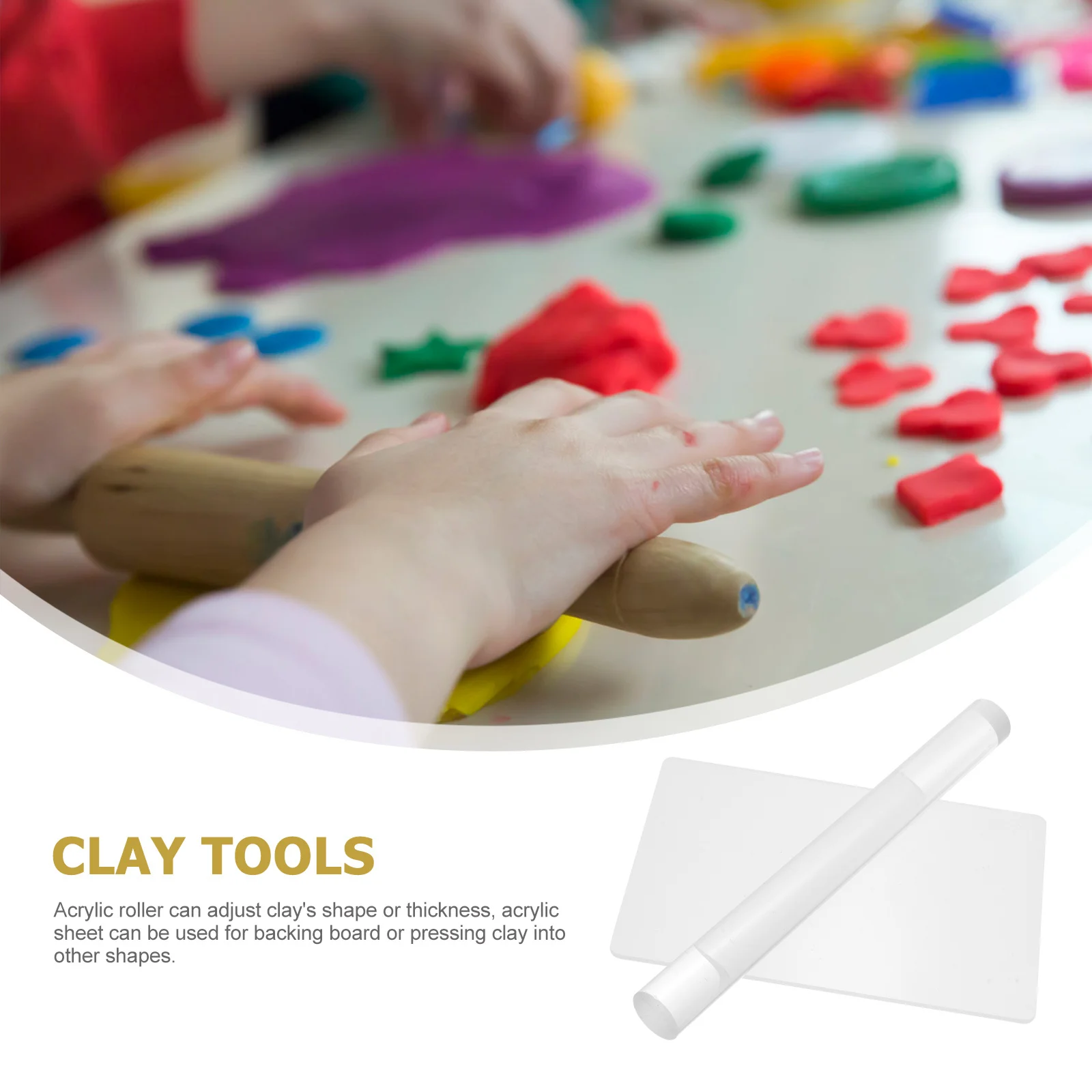 2Pcs Acrylic Clay Roller Acrylic Sheet Board Protective Covering Scratch Resistant Durable Polymer Clay Tools Polymer Rollers
2Pcs Acrylic Clay Roller Acrylic Sheet Board Protective Covering Scratch Resistant Durable Polymer Clay Tools Polymer Rollers