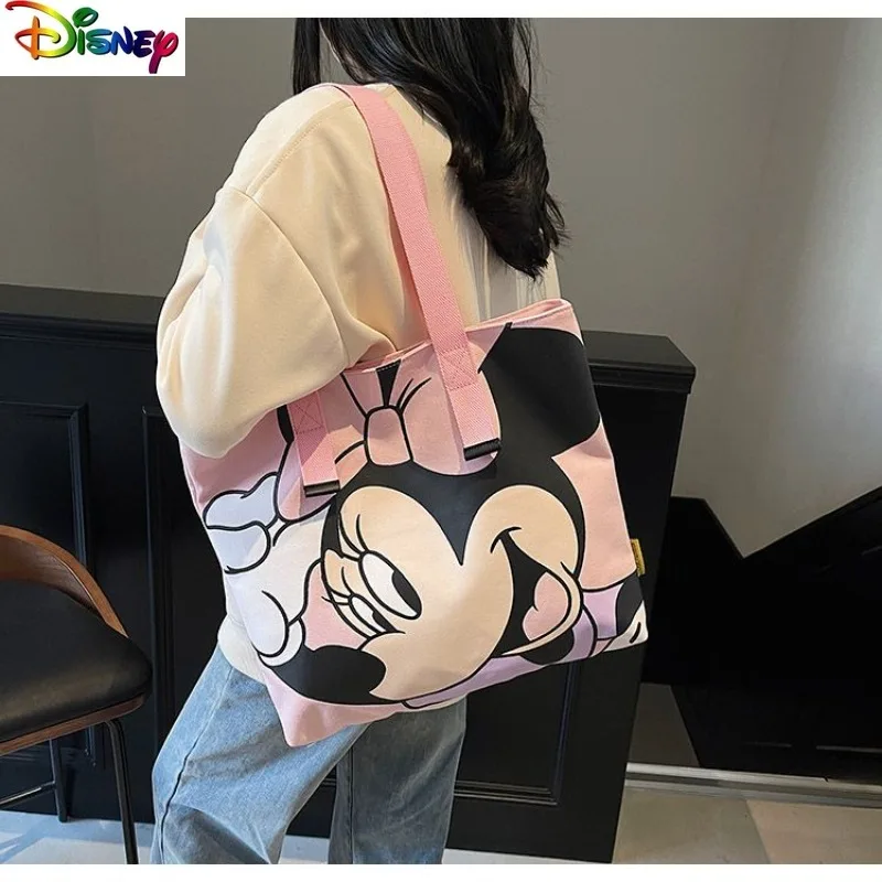 Модная холщовая сумка большой емкости с Микки и Минни из мультфильма Диснея для женщин, повседневная универсальная милая ручная сумка-тоут
Модная холщовая сумка большой емкости с Микки и Минни из мультфильма Диснея для женщин, повседневная универсальная милая ручная сумка-тоут
