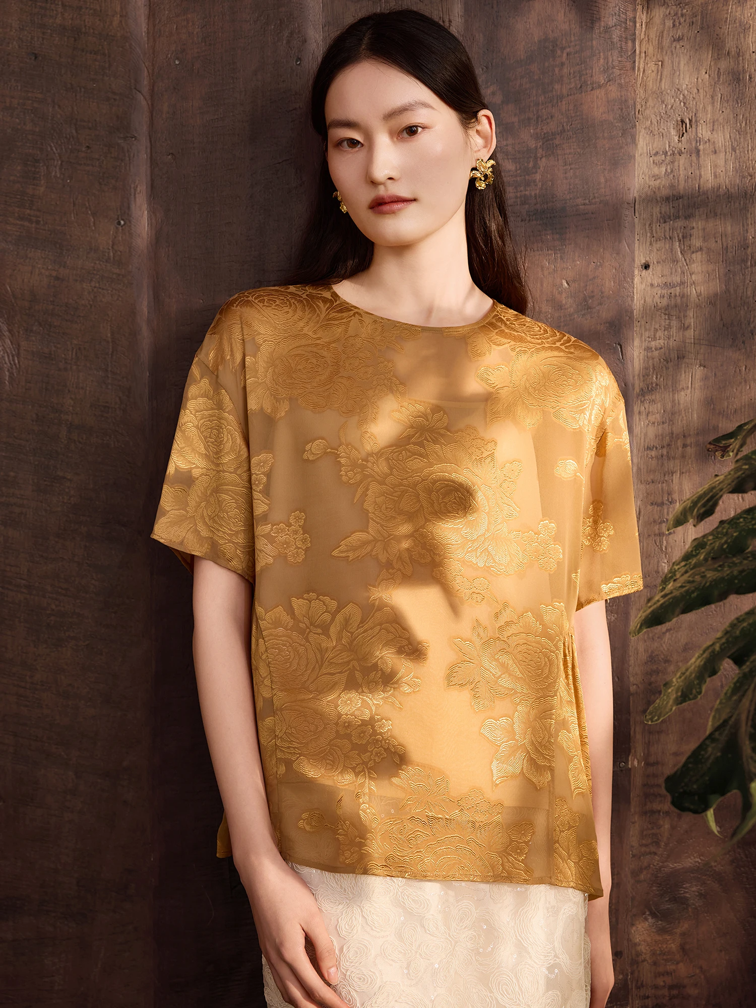 Silk Embroidered round Neck Top Women's Summer New Style Set with Sling Strap Floral Pattern Breathable UV Protection Short S...
Silk Embroidered round Neck Top Women's Summer New Style Set with Sling Strap Floral Pattern Breathable UV Protection Short S...
