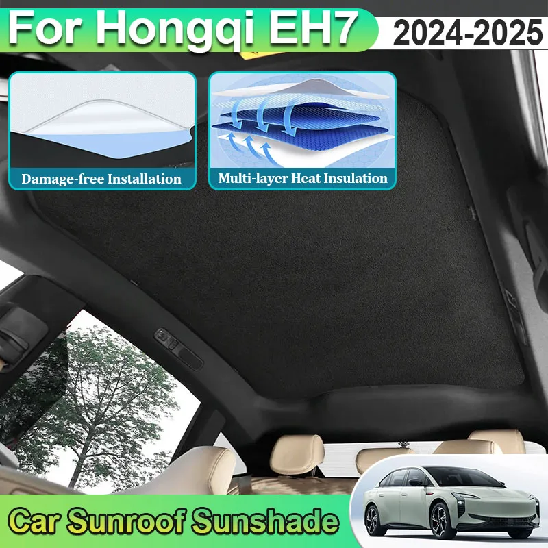 For Hongqi EH7 Sunshade 2024 2025 Electrostatic Adsorption Sunroof Static Cling Panoramic Shade Anti UV Car Curtain Accessories
For Hongqi EH7 Sunshade 2024 2025 Electrostatic Adsorption Sunroof Static Cling Panoramic Shade Anti UV Car Curtain Accessories