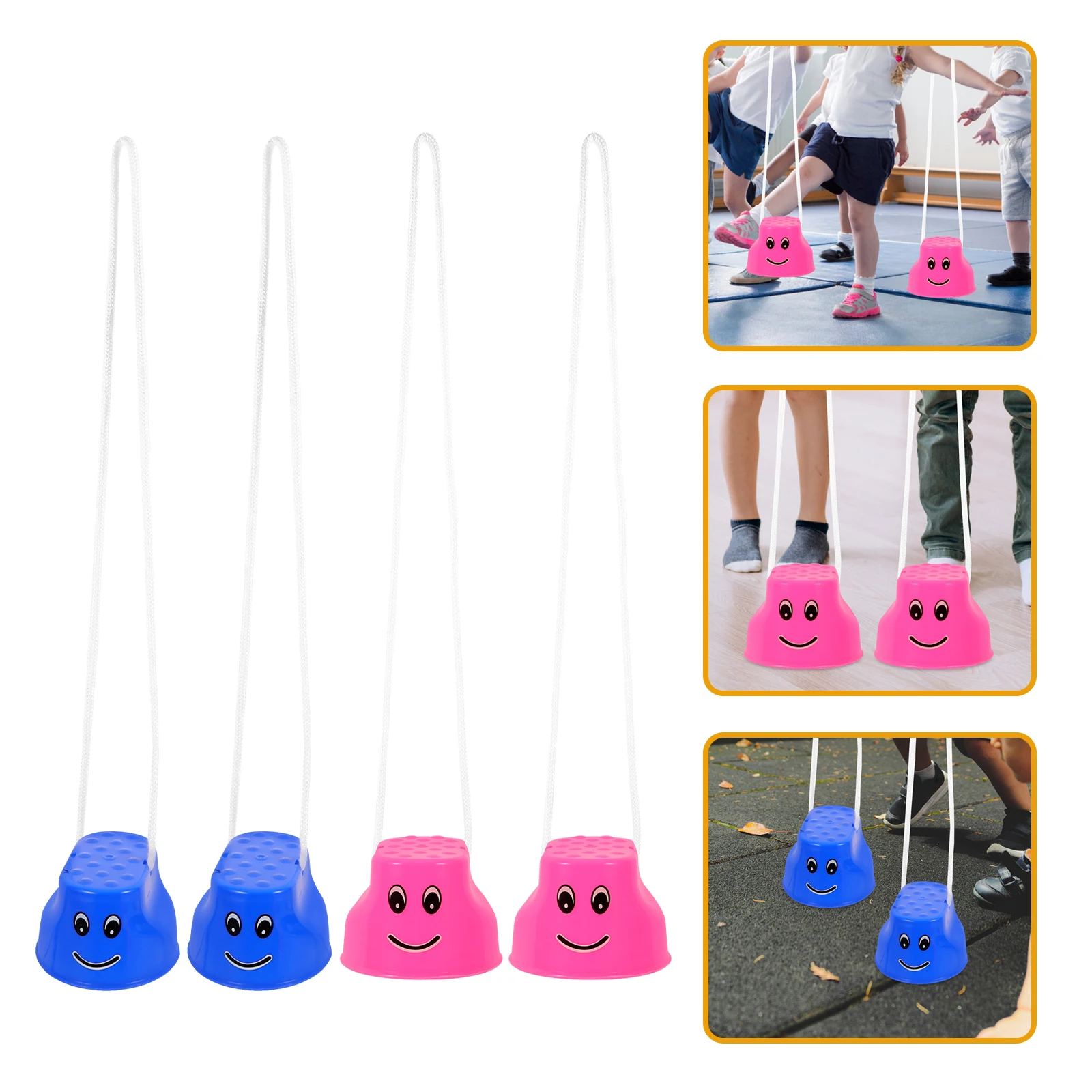 4 Pcs Smiling Face Stilts Kids Balance Toy Plastic Feet Developmental Outdoor Sensory Coordination Fun Play
4 Pcs Smiling Face Stilts Kids Balance Toy Plastic Feet Developmental Outdoor Sensory Coordination Fun Play