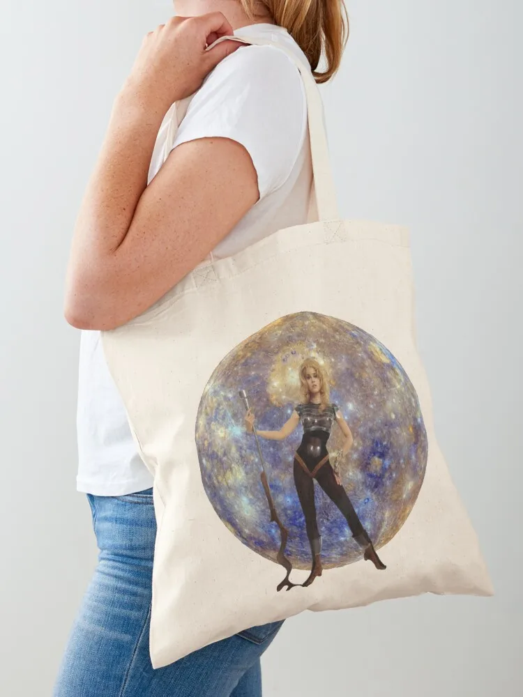 Barbarella saves Mercury Tote Bag sacs de shopping custom fabric bag Eco bag shopping trolley
Barbarella saves Mercury Tote Bag sacs de shopping custom fabric bag Eco bag shopping trolley