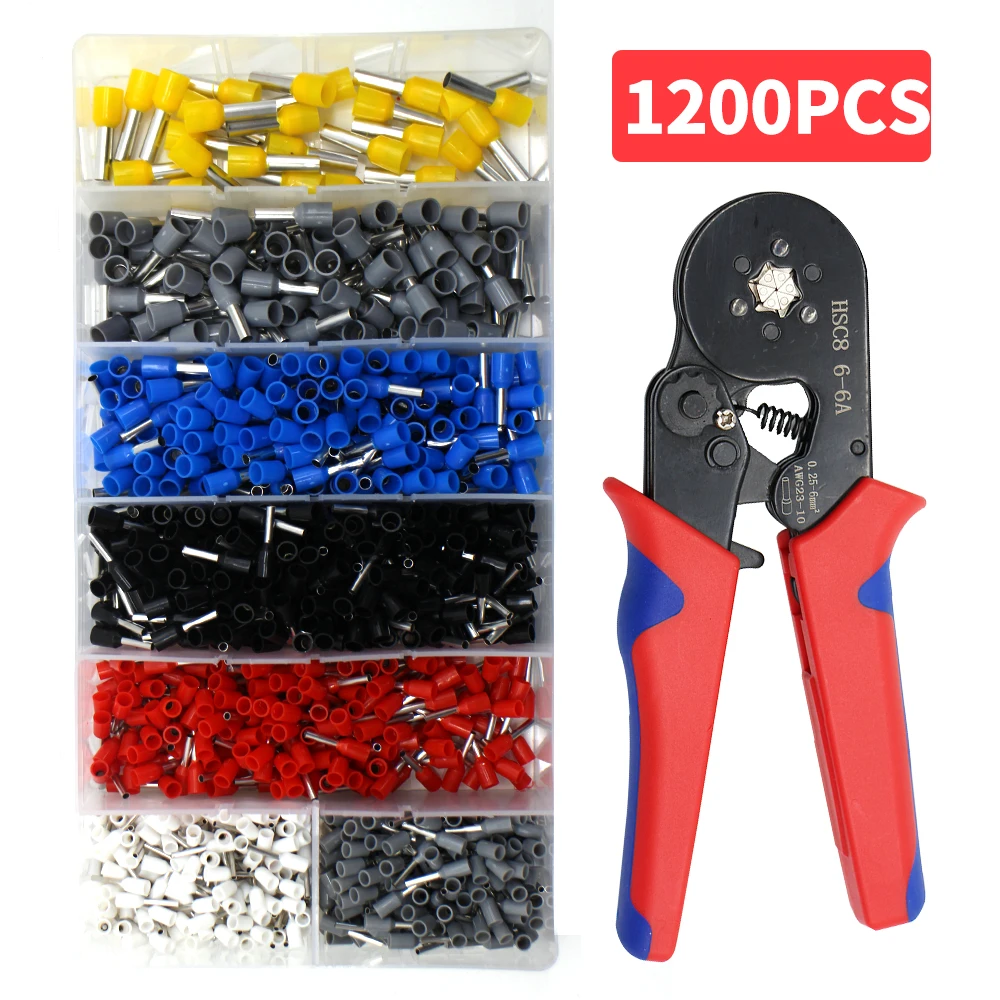 Electrical Pliers HSC8 6-4A 0.25-10mm² 23-7AWG 6-6 0.25-6mm² Mini High Precision Clamp Sets Tubular Terminal Crimping Tools
Electrical Pliers HSC8 6-4A 0.25-10mm² 23-7AWG 6-6 0.25-6mm² Mini High Precision Clamp Sets Tubular Terminal Crimping Tools