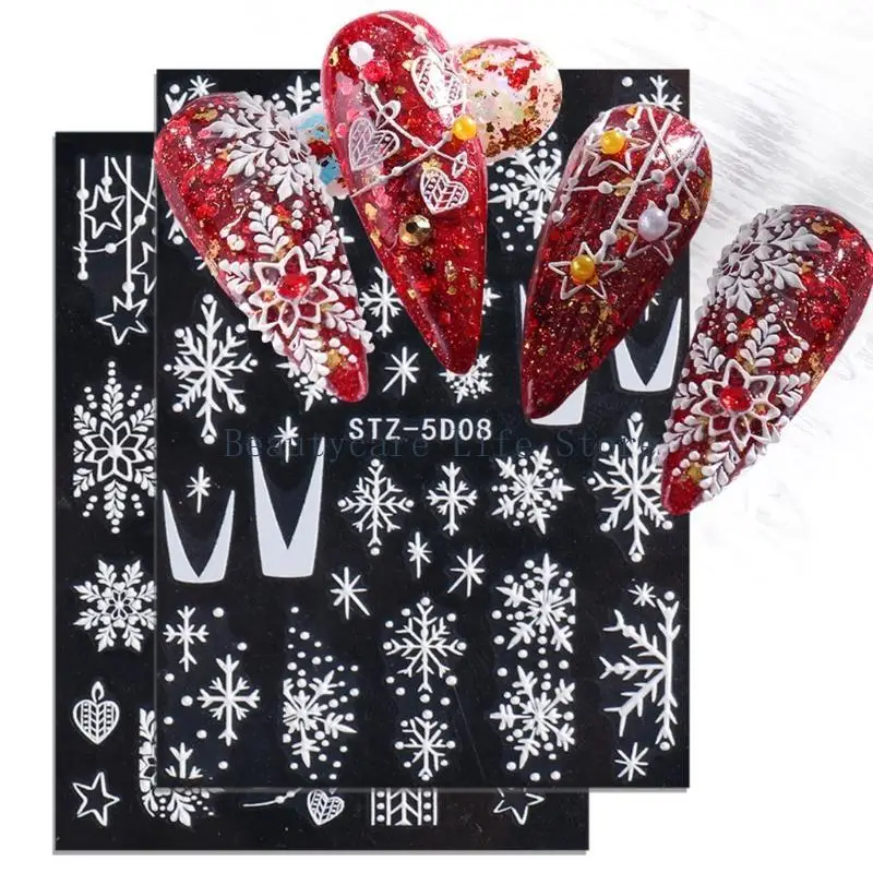 652C Snowflake Art Stickers 3D Christmas Theme Tips Decals Christmas Snowflakes Designs Adhesive Sticker
652C Snowflake Art Stickers 3D Christmas Theme Tips Decals Christmas Snowflakes Designs Adhesive Sticker