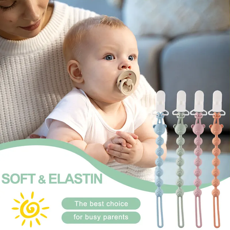 1-Pack Silicone Pacifier Clip: Baby pacifier clip with a one-piece design, suitable for both boys and girls, BPA-free, and soft
1-Pack Silicone Pacifier Clip: Baby pacifier clip with a one-piece design, suitable for both boys and girls, BPA-free, and soft