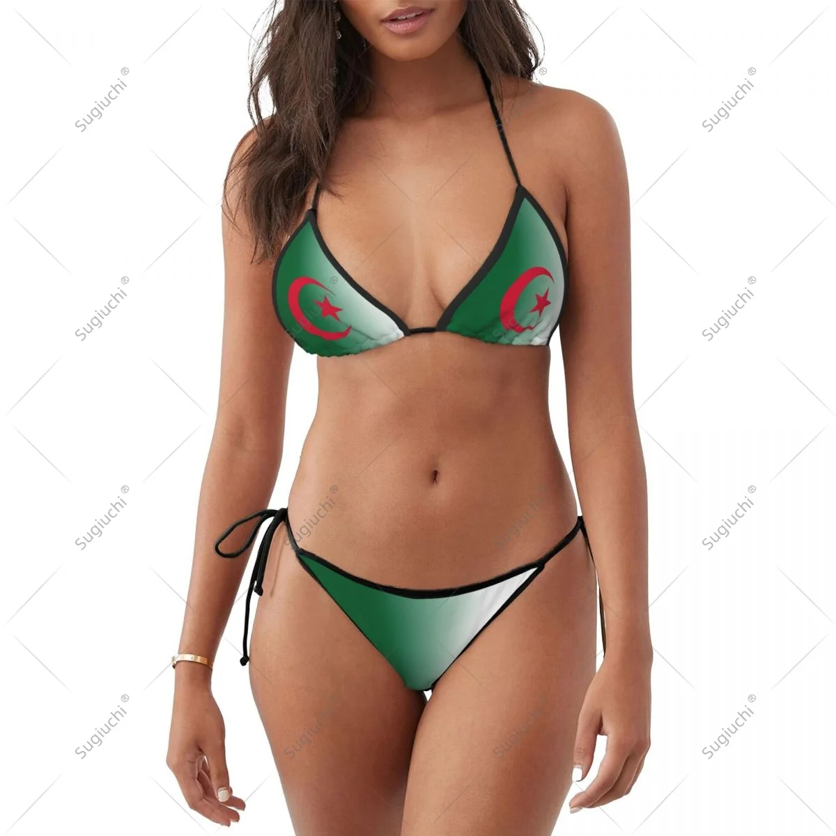 Women Girls Bikini Algeria Flag Swimsuit Sets Three Point Beachwear Swimming Bathing Beach Party Suits Sexy Mujer
Women Girls Bikini Algeria Flag Swimsuit Sets Three Point Beachwear Swimming Bathing Beach Party Suits Sexy Mujer