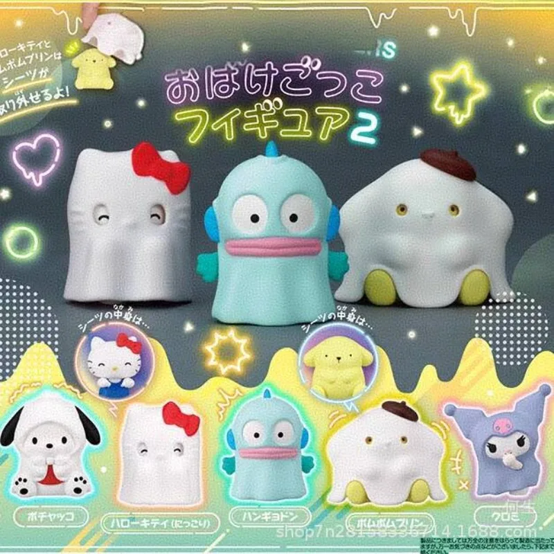 Sanrio Blind Box Toys Halloween Ghost Dress Up Figure Kuromi Hello Kitty Pochacco Hangyodon Doll Model Toys Kids Gifts
Sanrio Blind Box Toys Halloween Ghost Dress Up Figure Kuromi Hello Kitty Pochacco Hangyodon Doll Model Toys Kids Gifts
