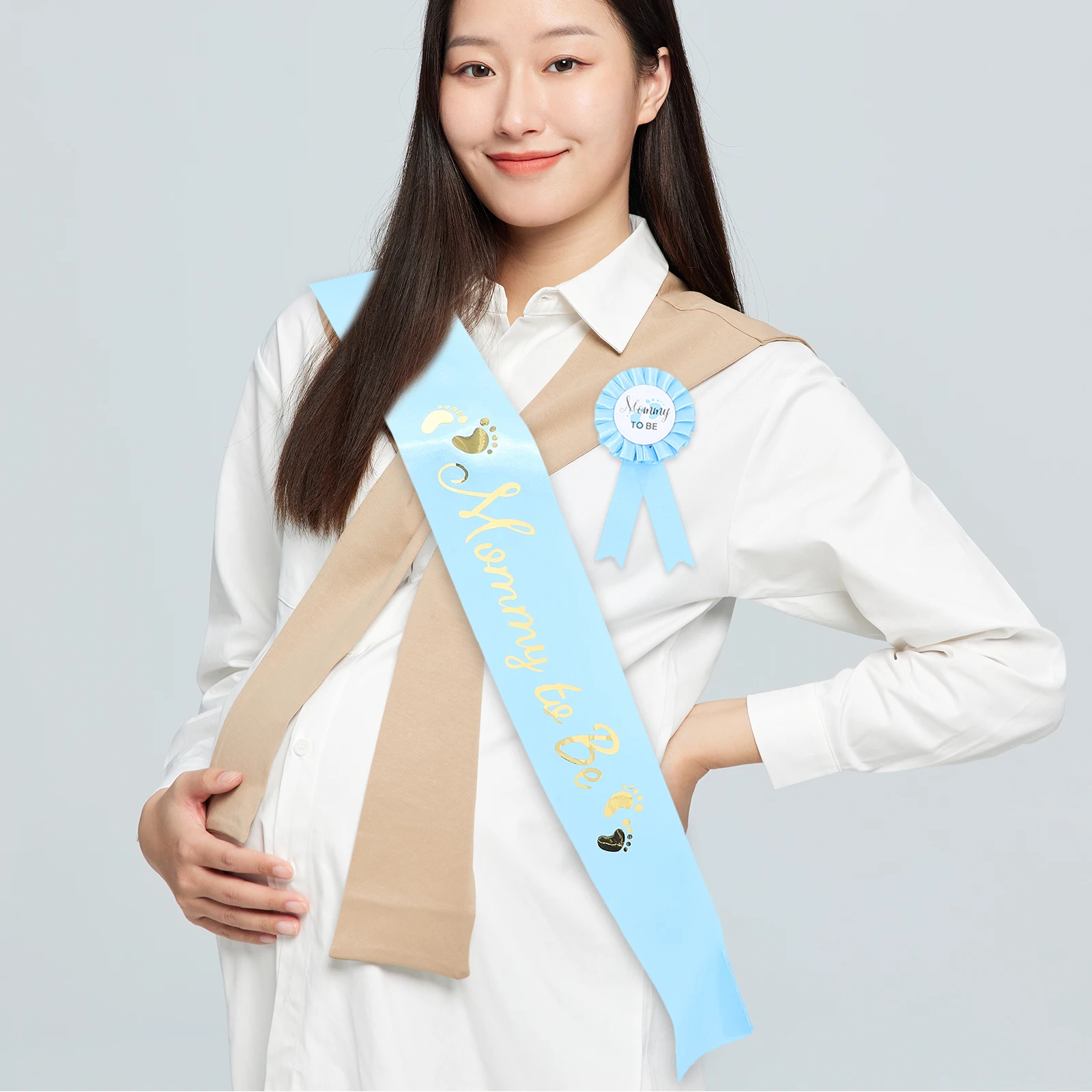 1 set Pregnancy Sash Set Baby Shower Props Mom Dad Badge Sash for Photos Decorations Newborn Photo Accessories
1 set Pregnancy Sash Set Baby Shower Props Mom Dad Badge Sash for Photos Decorations Newborn Photo Accessories