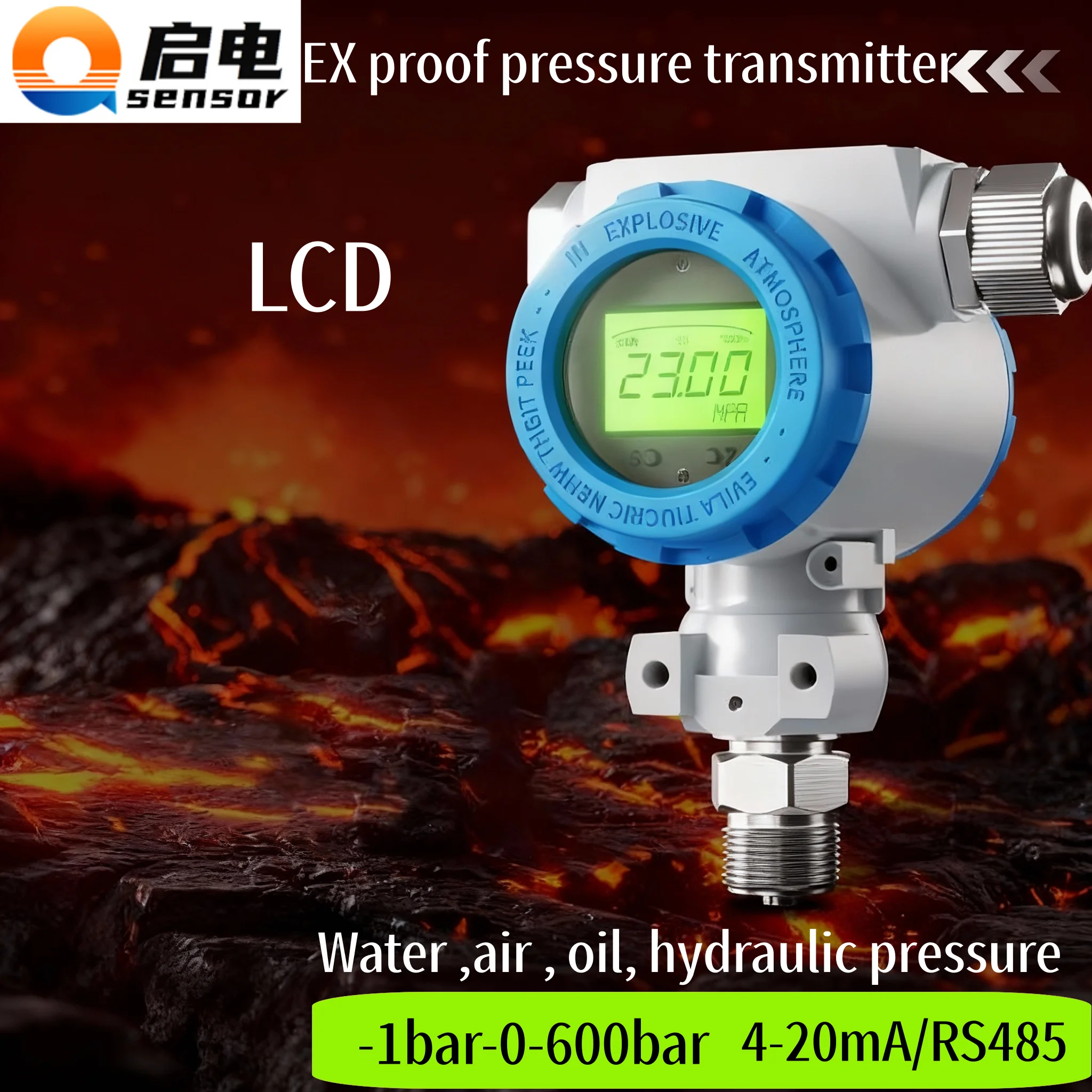 Датчик давления EX proof 0,1 бар, 0,3 бар, 20 бар, 4-20 мА, вода, масло, топлив, газ, воздух, 200 бар, 400 бар, RS485, датчик 0-600 бар
Датчик давления EX proof 0,1 бар, 0,3 бар, 20 бар, 4-20 мА, вода, масло, топлив, газ, воздух, 200 бар, 400 бар, RS485, датчик 0-600 бар