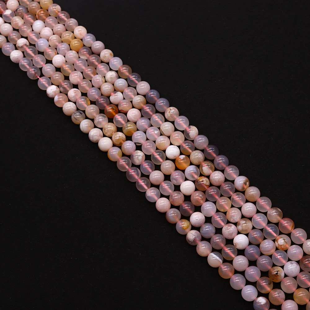 Natural Stone Sakura Agate Round Loose Spacer Beads 6/8/10mm for Jewelry Making Diy Bracelet Necklace Accessroy 38cm
Natural Stone Sakura Agate Round Loose Spacer Beads 6/8/10mm for Jewelry Making Diy Bracelet Necklace Accessroy 38cm