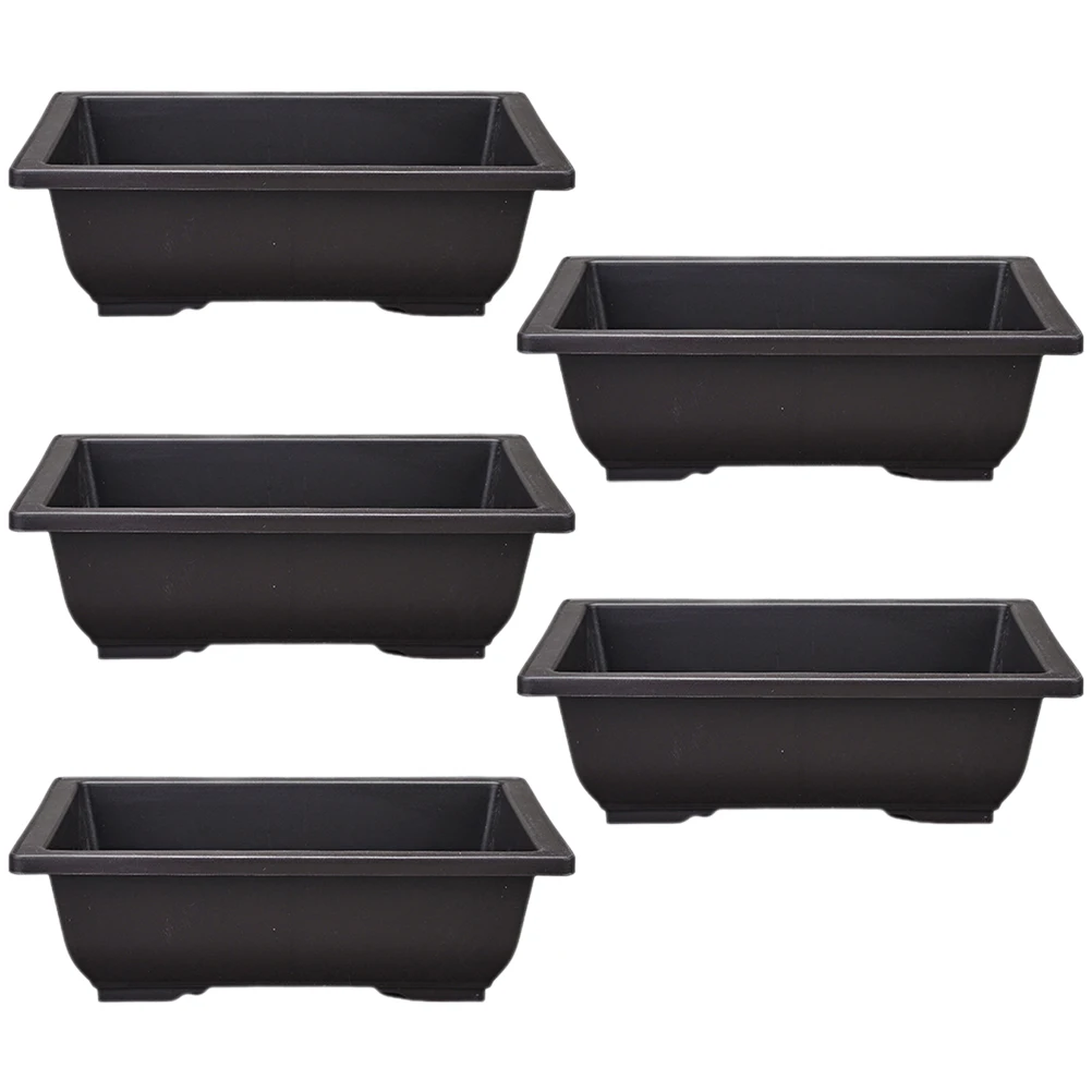 5 Pcs Rectangular Plastic Flower Pots Small Size Succulent Planters Perfect for Balcony Garden Decor Household
5 Pcs Rectangular Plastic Flower Pots Small Size Succulent Planters Perfect for Balcony Garden Decor Household