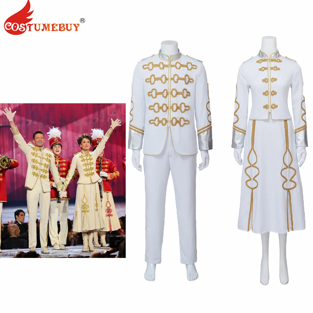 The Music Man Cosplay Costume Broadway Stage Prom White Uniform Harold Hill and Marian Paroo Costume Men Women Halloween Outfit
The Music Man Cosplay Costume Broadway Stage Prom White Uniform Harold Hill and Marian Paroo Costume Men Women Halloween Outfit