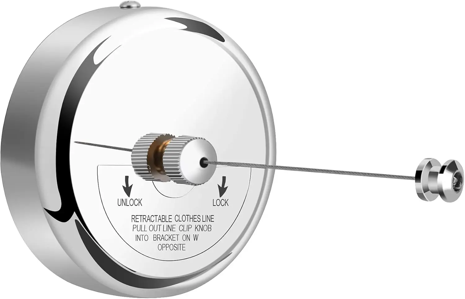 Retractable Clothesline 9ft, 304 Stainless Steel Heavy Duty Rope for Laundry, Bathroom, Indoor & Outdoor Use
Retractable Clothesline 9ft, 304 Stainless Steel Heavy Duty Rope for Laundry, Bathroom, Indoor & Outdoor Use