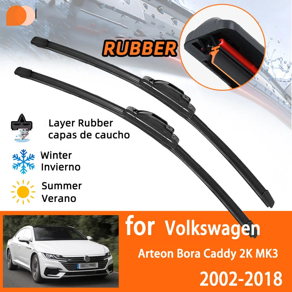 Suitable for Volkswagen Arteon Bora Caddy 2K MK3 car wiper blades, 2002-2018 rubber windshield wipers, new silent wipers
Suitable for Volkswagen Arteon Bora Caddy 2K MK3 car wiper blades, 2002-2018 rubber windshield wipers, new silent wipers