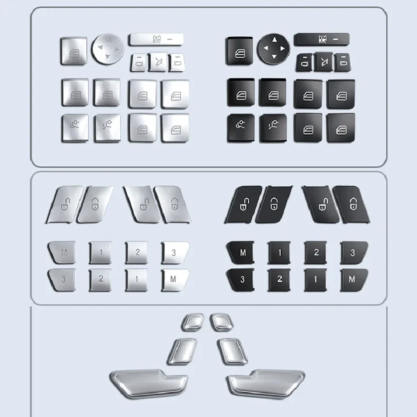 Car Window Lift Button Cover Sticker Switch Panel Styling for Mercedes Benz A B C Class W204 W212 GLA GLK CLA GL ML GLE
Car Window Lift Button Cover Sticker Switch Panel Styling for Mercedes Benz A B C Class W204 W212 GLA GLK CLA GL ML GLE