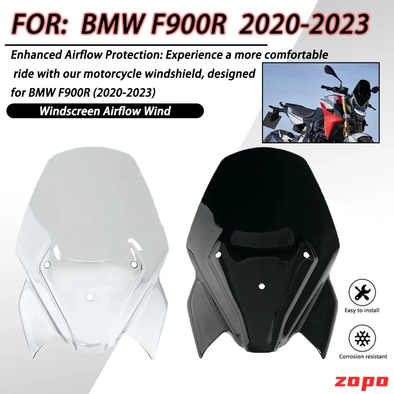 Motorcycle Windshield For BMW F900R Windscreen Airflow Wind Deflectors Viser Visor F 900 R 2020-2023 F900 R F 900R Accessories
Motorcycle Windshield For BMW F900R Windscreen Airflow Wind Deflectors Viser Visor F 900 R 2020-2023 F900 R F 900R Accessories