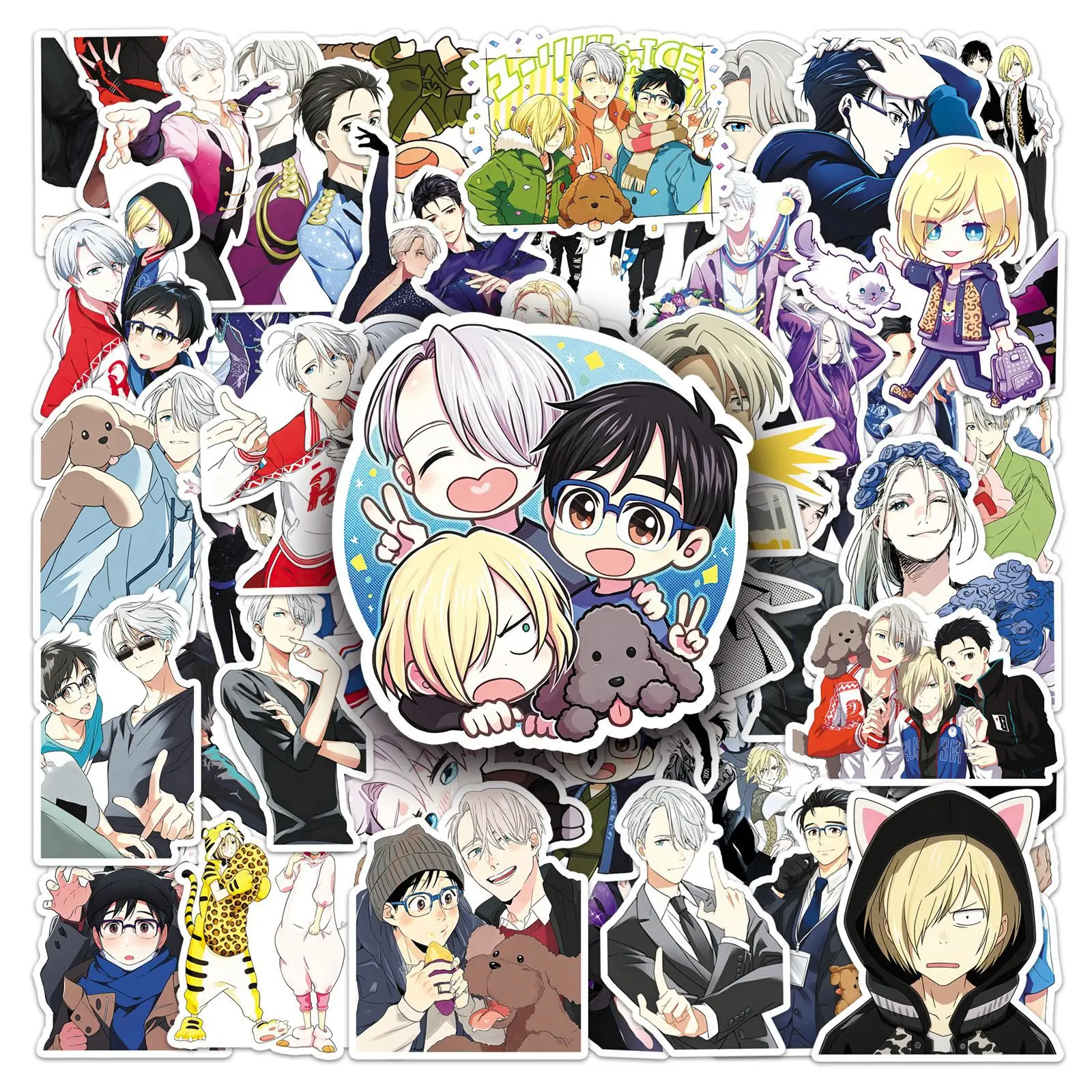 50PCS Yuri on Ice Figure Skating Anime Stickers Cute Character Decals Waterproof for Laptops Water Bottles Scrapbooking
50PCS Yuri on Ice Figure Skating Anime Stickers Cute Character Decals Waterproof for Laptops Water Bottles Scrapbooking
