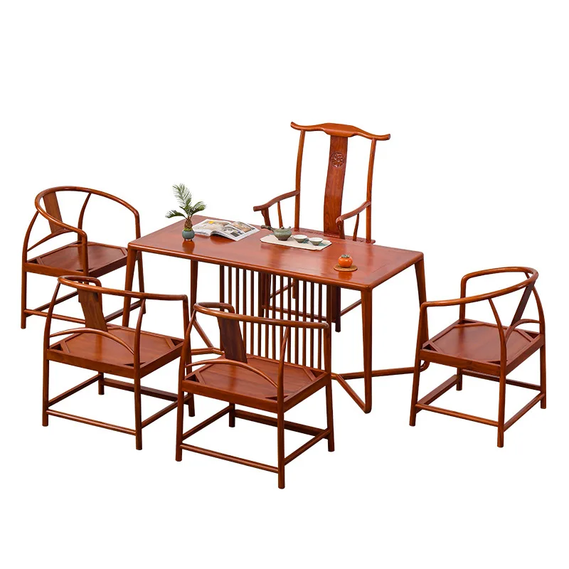 LMM modern Chinese solid wood tea table and chair combination living room dining table and chairs
LMM modern Chinese solid wood tea table and chair combination living room dining table and chairs