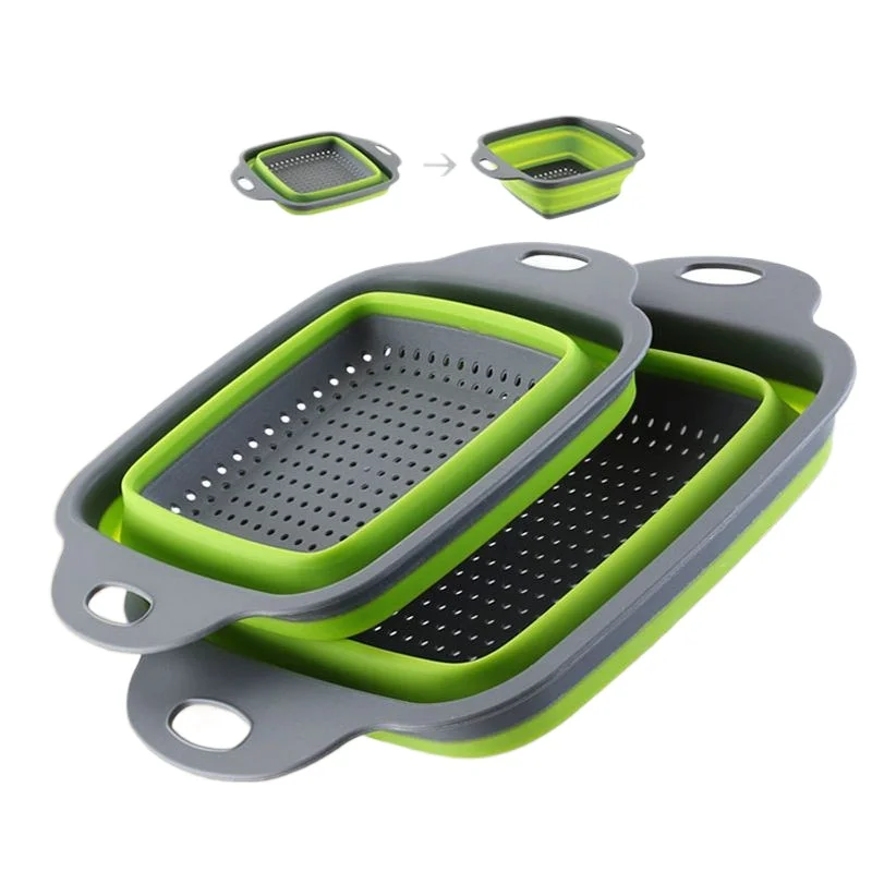 LMM square drain basket, folding drain basket, telescopic folding fruit blue 2-piece set
LMM square drain basket, folding drain basket, telescopic folding fruit blue 2-piece set