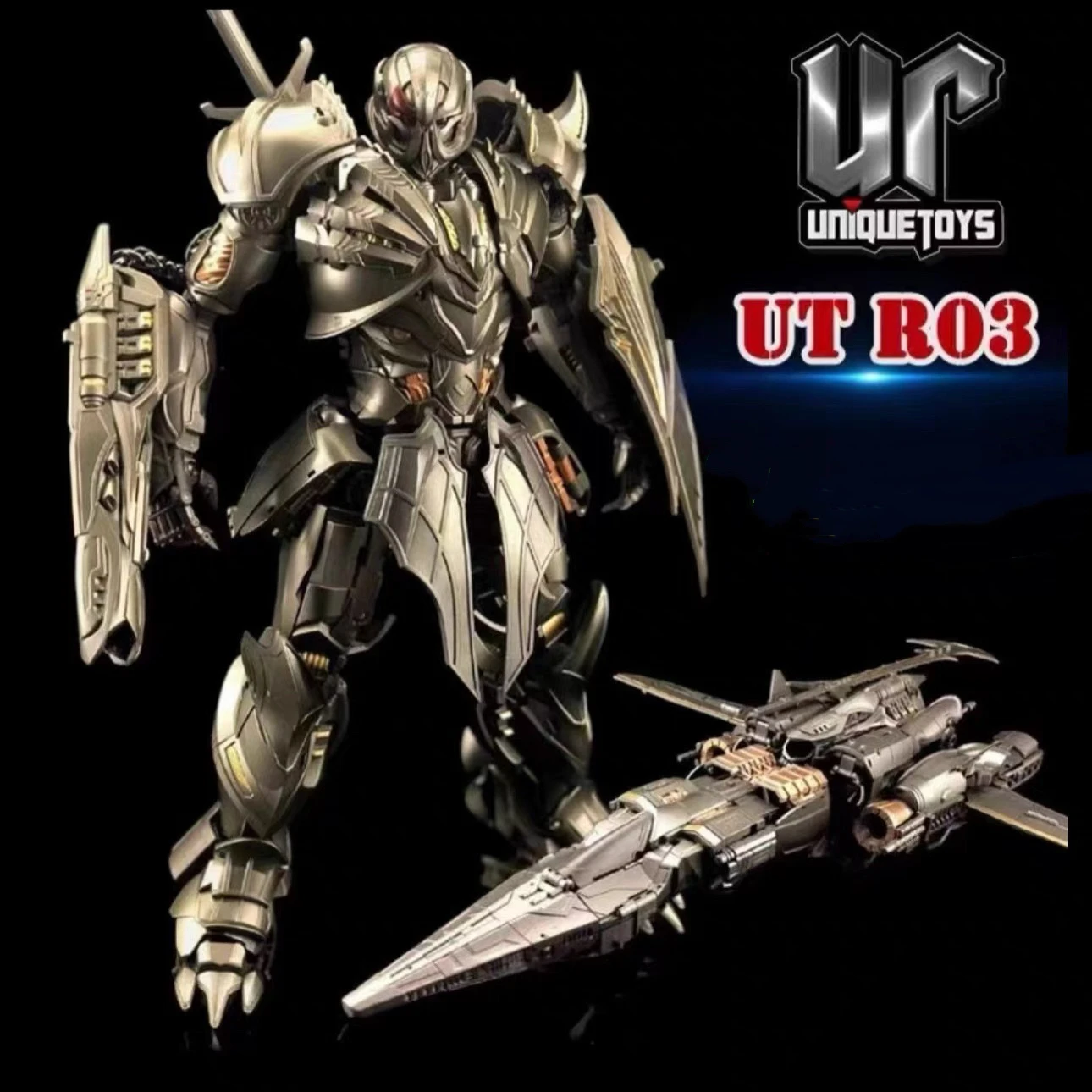 Transformation Unique Toys UT R-03 R03 Galvatron Megotroun MG Tank Oversized Hair Glow Movie Action Figure Robot
Transformation Unique Toys UT R-03 R03 Galvatron Megotroun MG Tank Oversized Hair Glow Movie Action Figure Robot