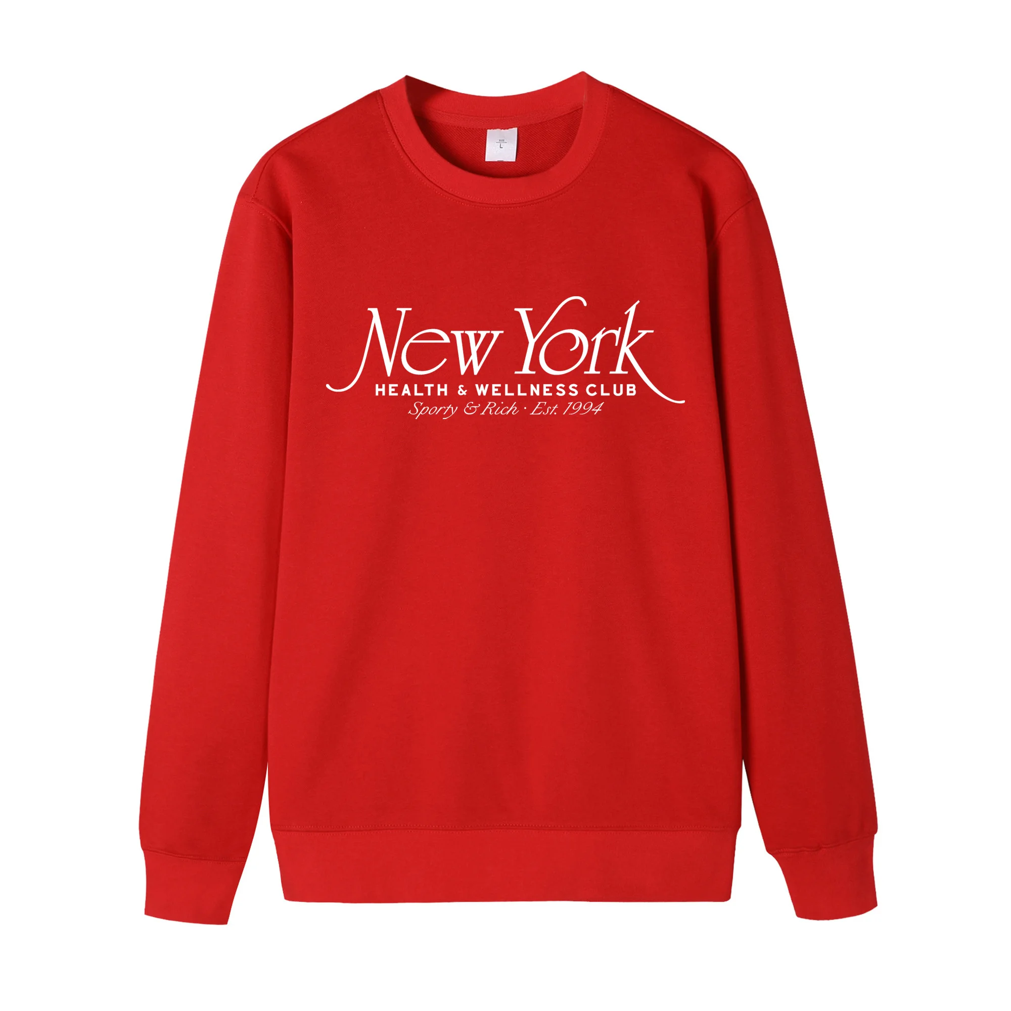 Осенний Нью-Йоркский оздоровительный клуб с буквенным принтом, повседневные свободные толстовки 90-х годов, женский хлопковый джемпер с круглым вырезом, модный пуловер
Осенний Нью-Йоркский оздоровительный клуб с буквенным принтом, повседневные свободные толстовки 90-х годов, женский хлопковый джемпер с круглым вырезом, модный пуловер