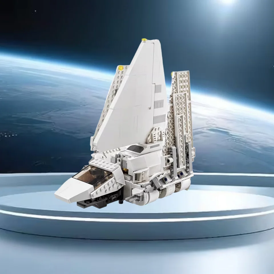 Новая модель белого космического корабля MOC, домашний декор, строительные блоки, праздничный подарок для мальчика.
Новая модель белого космического корабля MOC, домашний декор, строительные блоки, праздничный подарок для мальчика.