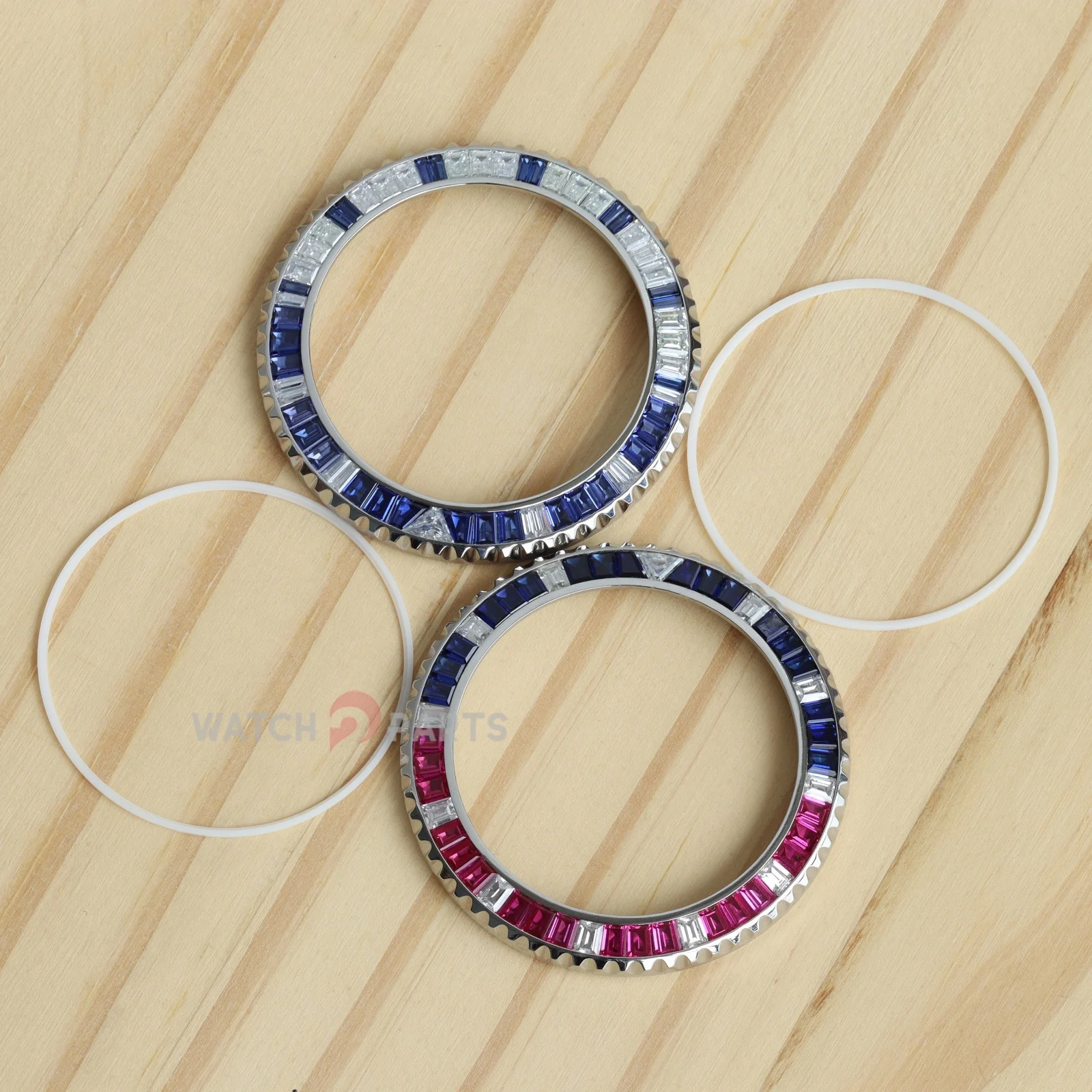Moissanite/Blue Sapphire & Rubies Watch Bezel for Rolex GMT-Master II 40mm Watch
Moissanite/Blue Sapphire & Rubies Watch Bezel for Rolex GMT-Master II 40mm Watch