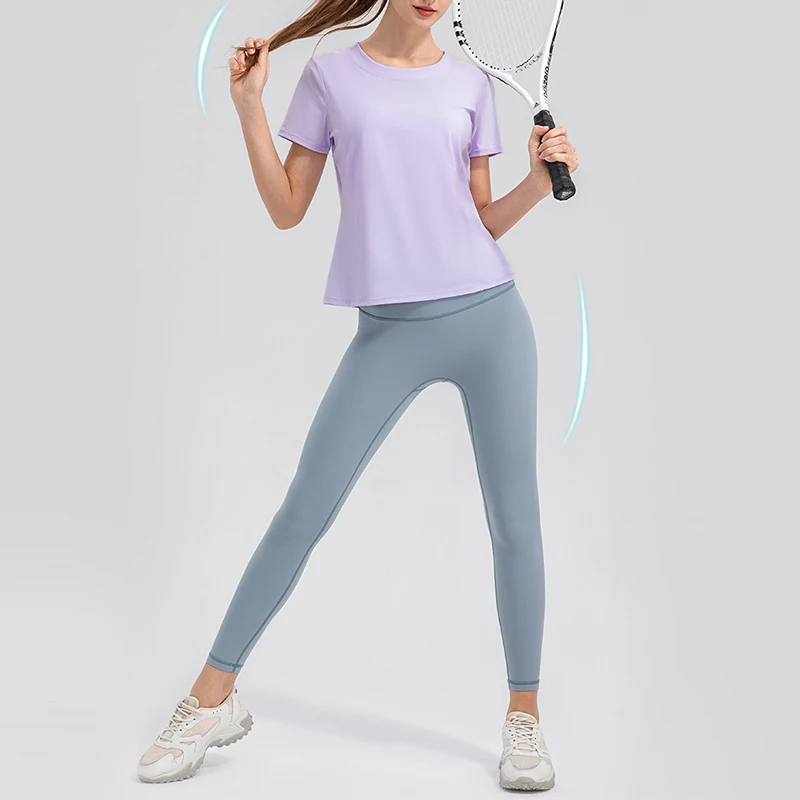 Women'S Breathable Sports T-Shirt Loose Fitness Short Sleeved O-neck Top Quick Drying Training Yoga Running Workout Clothes
Women'S Breathable Sports T-Shirt Loose Fitness Short Sleeved O-neck Top Quick Drying Training Yoga Running Workout Clothes