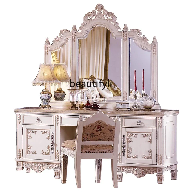 ss25 European solid wood dresser combination American ivory white dressing table dressing table
ss25 European solid wood dresser combination American ivory white dressing table dressing table