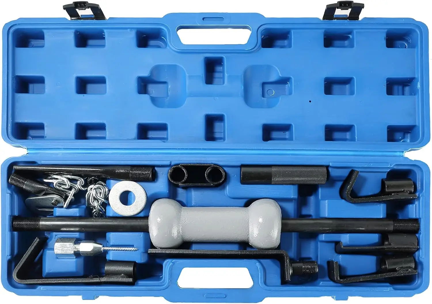 13pcs Slide Hammer Dent Puller Set | Heavy Duty Dent Puller Set w/10lbs Slide Hammer Auto Body Truck Repair Took Kits
13pcs Slide Hammer Dent Puller Set | Heavy Duty Dent Puller Set w/10lbs Slide Hammer Auto Body Truck Repair Took Kits