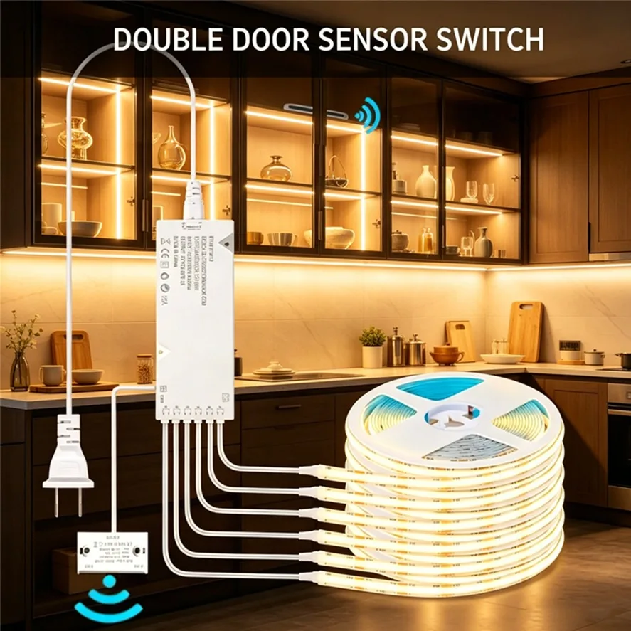 1~6PCS LED Strip Light Door-opening Sensor Sync Control Wine Cabinet Wardrobe Closet Decor Under Cabinet Collection Display Lamp
1~6PCS LED Strip Light Door-opening Sensor Sync Control Wine Cabinet Wardrobe Closet Decor Under Cabinet Collection Display Lamp