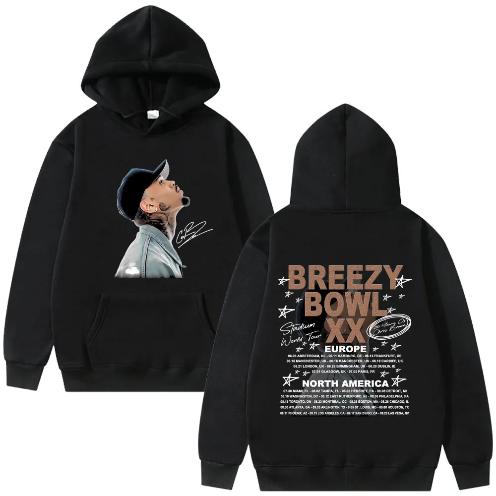 Rapper Chris Brown Breezy Bowl XX Tour 2025 Hoodie Male Oversized Pullover Men Women Hip Hop Pop Music Concert Fans Sportswear
Rapper Chris Brown Breezy Bowl XX Tour 2025 Hoodie Male Oversized Pullover Men Women Hip Hop Pop Music Concert Fans Sportswear