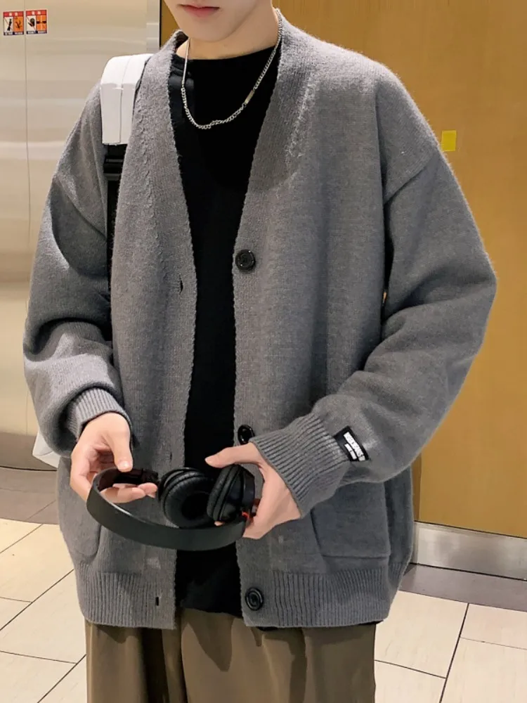 Мужской вязаный свитер Lazy Sle для весны и осени, свободный кардиган, повседневный модный свитер для подростков, премиум-класса, с длинными рукавами
Мужской вязаный свитер Lazy Sle для весны и осени, свободный кардиган, повседневный модный свитер для подростков, премиум-класса, с длинными рукавами