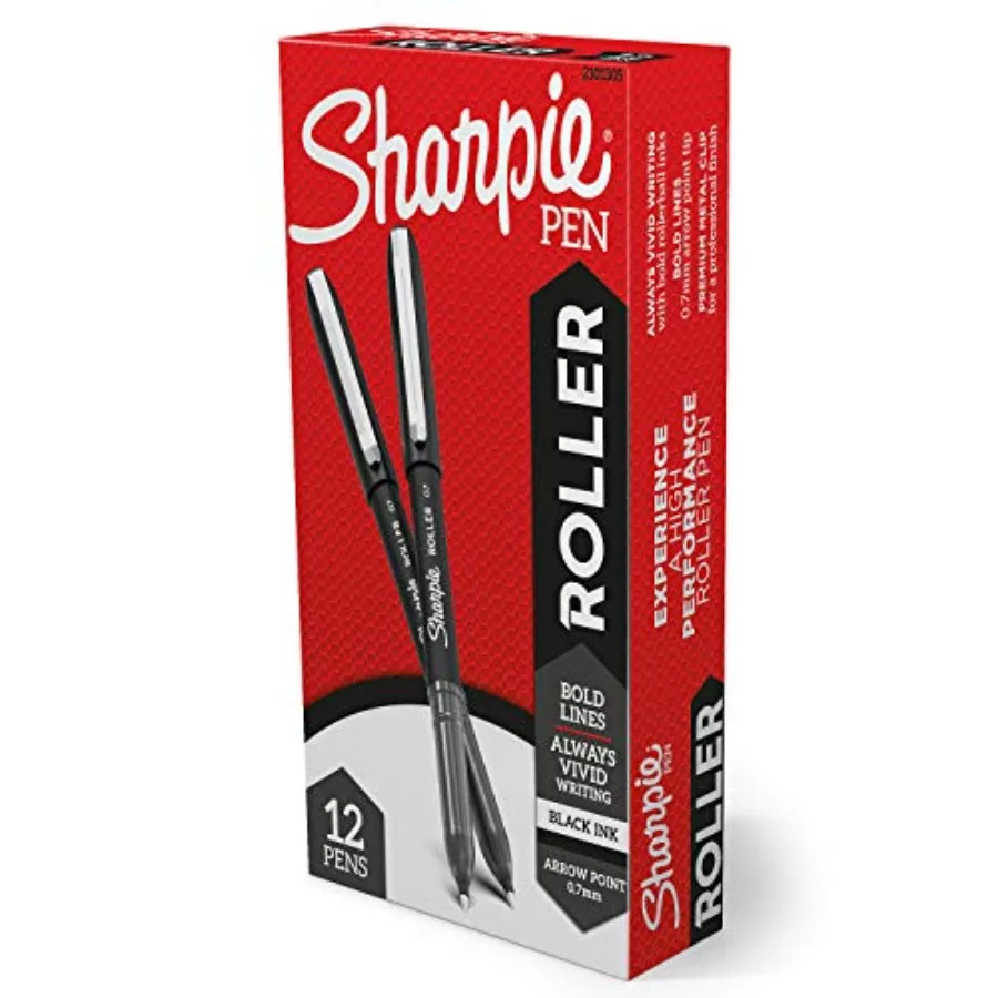 Rollerball Pen, Arrow Point 0.7mm Pen for Bold Lines,,12 Count
Rollerball Pen, Arrow Point 0.7mm Pen for Bold Lines,,12 Count