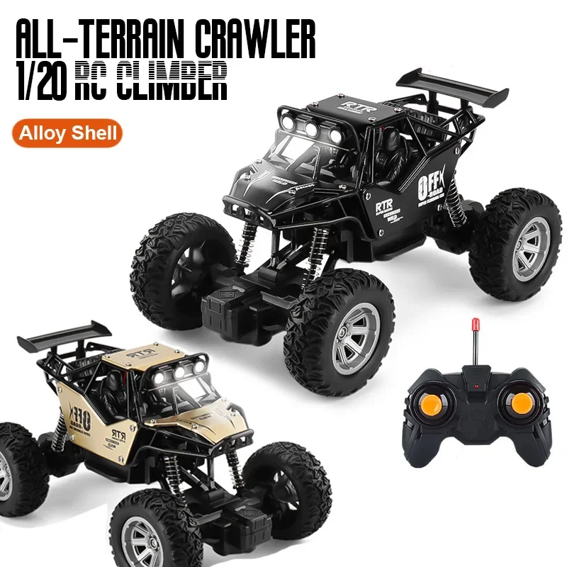 Rc Car 1:20 All Terrain with Led Lights Remote Control Car Crawler Off-Road Climbing Trucks Boys Toys for Boys Children Gift
Rc Car 1:20 All Terrain with Led Lights Remote Control Car Crawler Off-Road Climbing Trucks Boys Toys for Boys Children Gift
