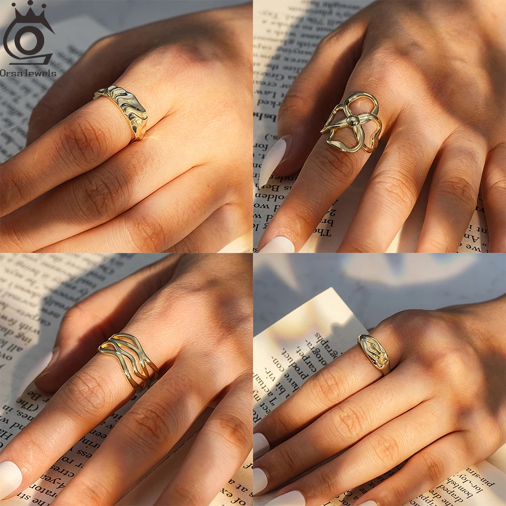 ORSA JEWELS Soild 925 Sterling Silver Finger Ring Adjustable Minimalism Jewelry for Women 925 Open Ring Fashion Accessory Party
ORSA JEWELS Soild 925 Sterling Silver Finger Ring Adjustable Minimalism Jewelry for Women 925 Open Ring Fashion Accessory Party
