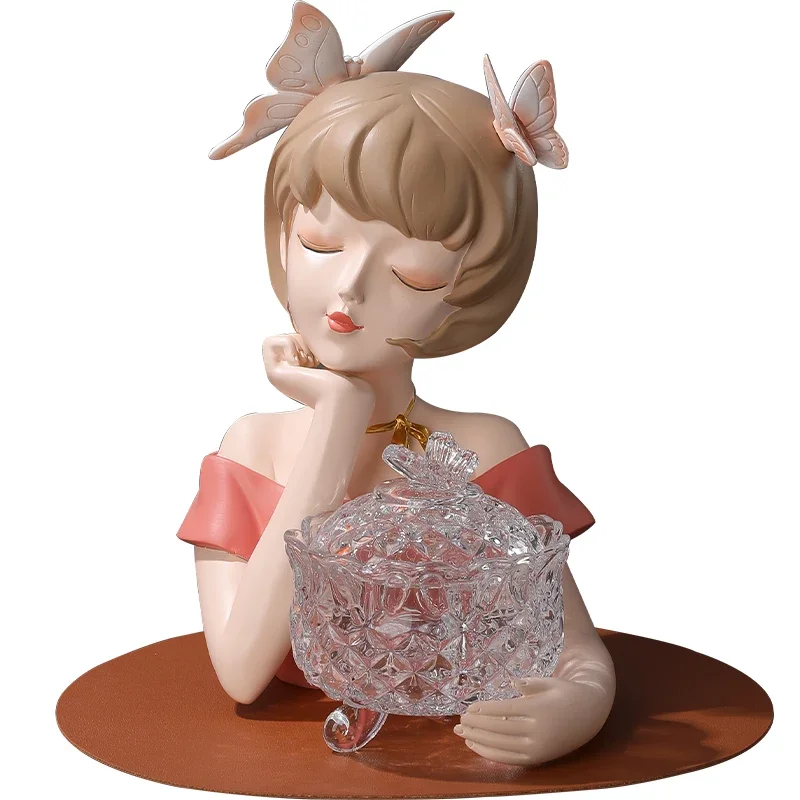 Украшение для девочек, светлое роскошное украшение для гостиной, новоселье, домашний комод, украшение для хранения, креативное украшение для дома, девушки 
Украшение для девочек, светлое роскошное украшение для гостиной, новоселье, домашний комод, украшение для хранения, креативное украшение для дома, девушки