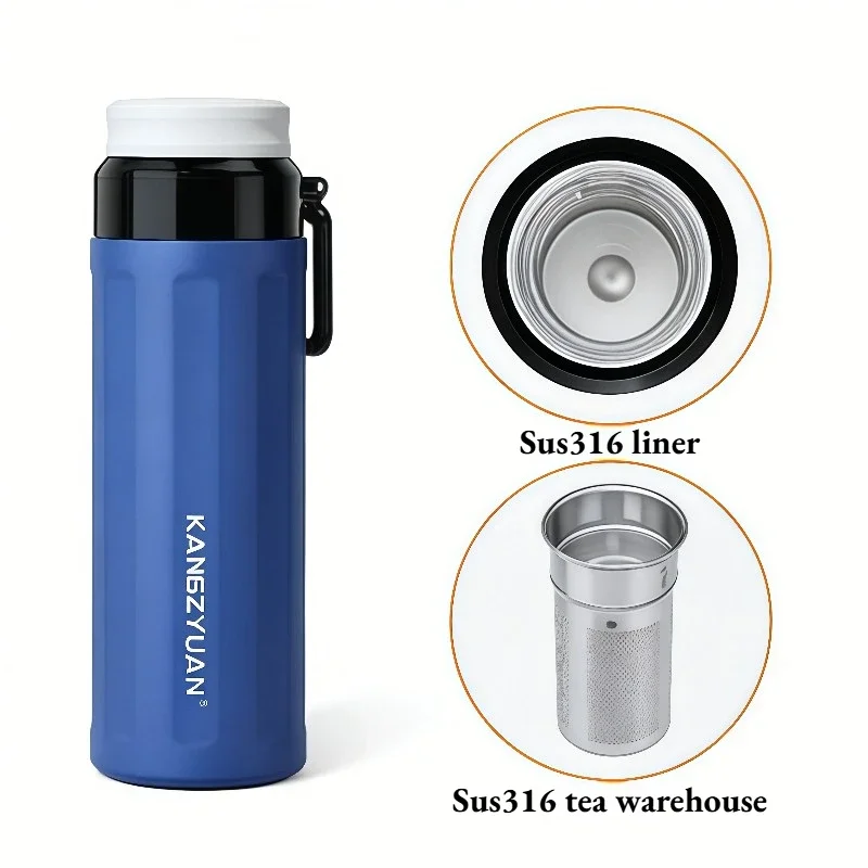 316 Stainless Steel Thermos Flask, Large Capacity Vacuum Insulated Water Bottle with Tea Infuser, Portable Tumbler Handle
316 Stainless Steel Thermos Flask, Large Capacity Vacuum Insulated Water Bottle with Tea Infuser, Portable Tumbler Handle