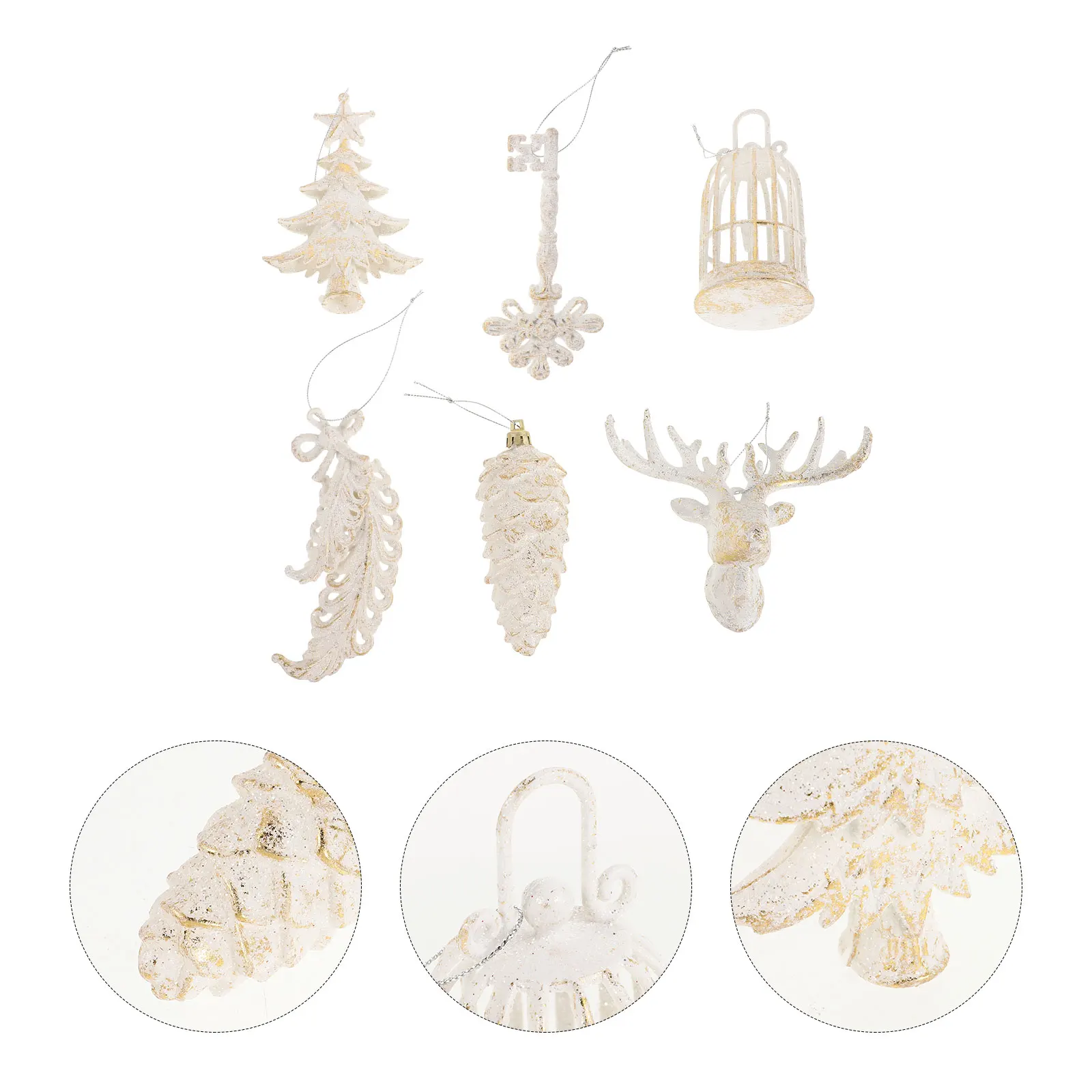 6pcs Rustic Christmas Tree Hanging Ornaments Pinecone Shaped Baubles Shatterproof Holiday Decorations Farmhouse Vintage Wooden 
6pcs Rustic Christmas Tree Hanging Ornaments Pinecone Shaped Baubles Shatterproof Holiday Decorations Farmhouse Vintage Wooden