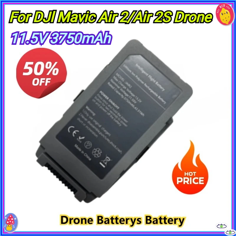 Intelligent Flight Drone Batterys Battery for DJI Mavic Air 2/Air 2S Drone High-Capacity New Replacement Batteries 11.5V 3750mAh
Intelligent Flight Drone Batterys Battery for DJI Mavic Air 2/Air 2S Drone High-Capacity New Replacement Batteries 11.5V 3750mAh
