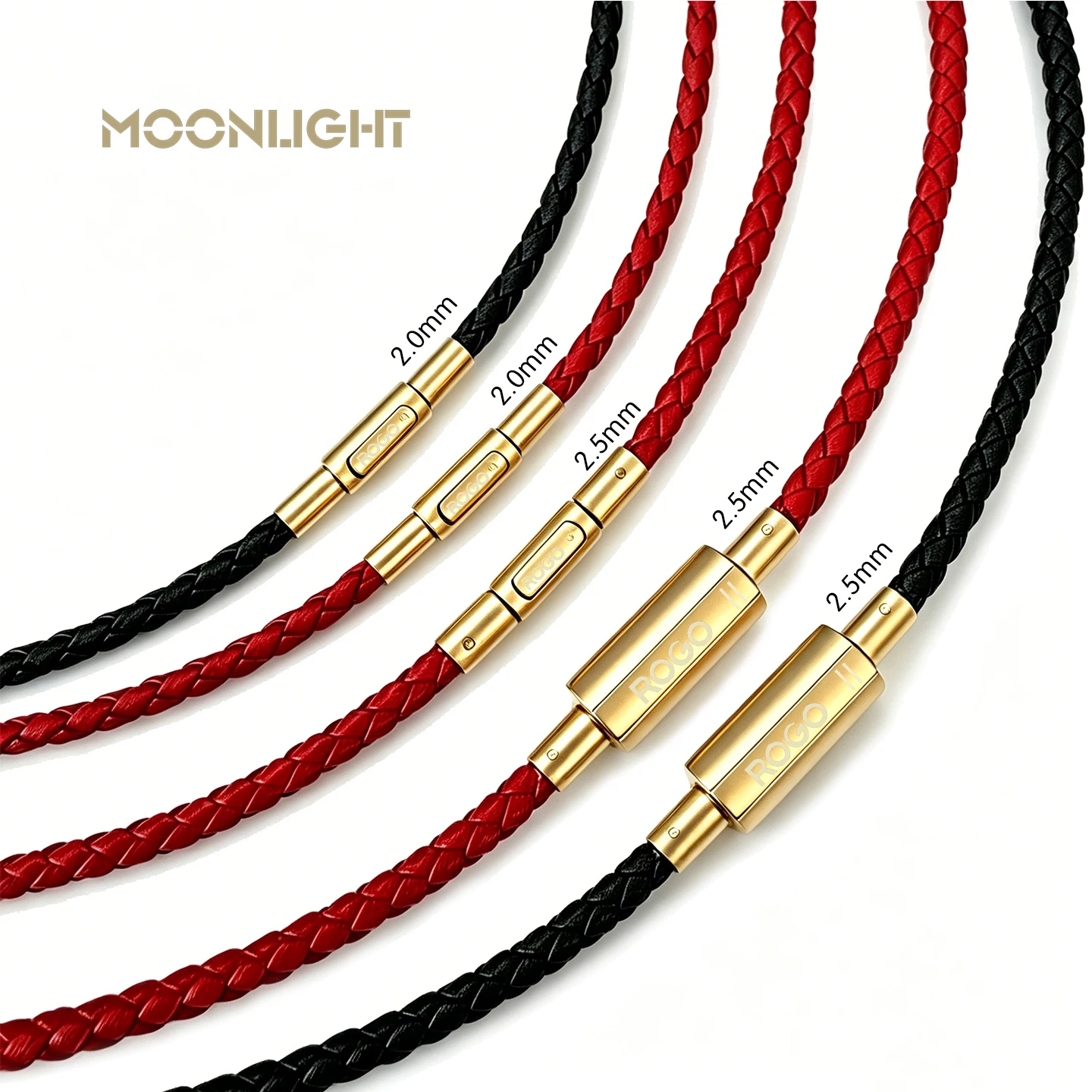 MOONLIGHT 2.5mm Leather Necklaces for Women Black/Red/Blue/Purple Choker Braided Genuine Leather Necklace Cord Steel Snap Clasp
MOONLIGHT 2.5mm Leather Necklaces for Women Black/Red/Blue/Purple Choker Braided Genuine Leather Necklace Cord Steel Snap Clasp