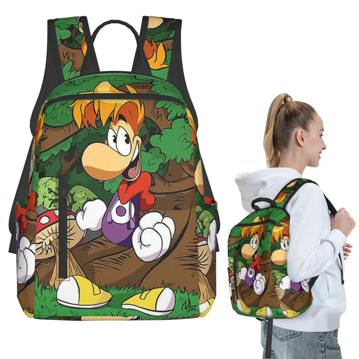 Cartoon Games Rayman Legends Backpack Student Boys Girls BookBag Children School Bag Laptop Shoulder Bags for Men Women
Cartoon Games Rayman Legends Backpack Student Boys Girls BookBag Children School Bag Laptop Shoulder Bags for Men Women