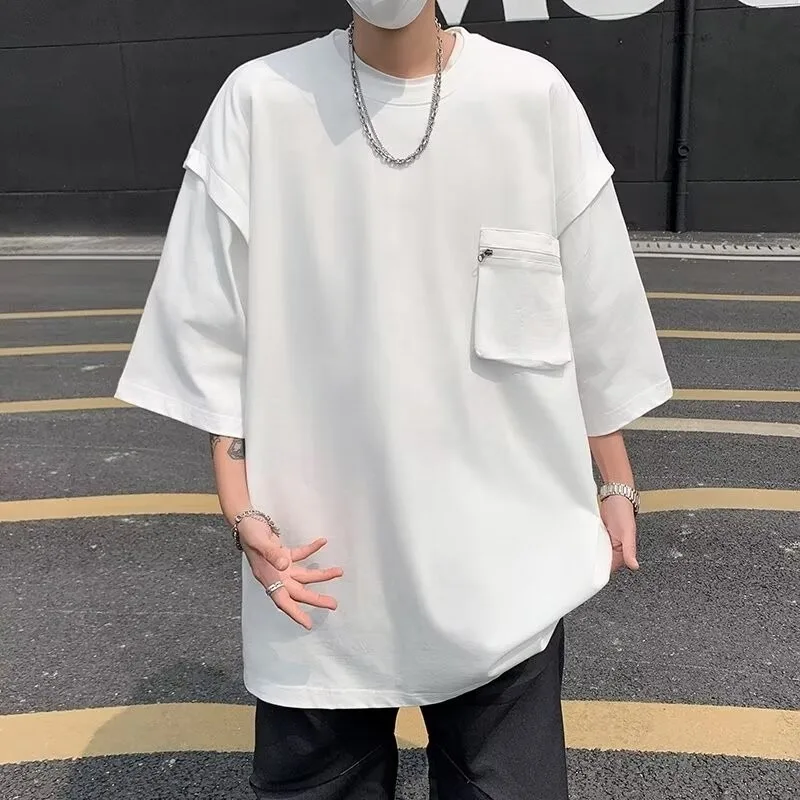 Korean Retro Simple Solid Short Sleeved T-shirt for Men 2026 Summer New Casual Loose T-shirt for Men's Oversized T-shirt Tops
Korean Retro Simple Solid Short Sleeved T-shirt for Men 2026 Summer New Casual Loose T-shirt for Men's Oversized T-shirt Tops