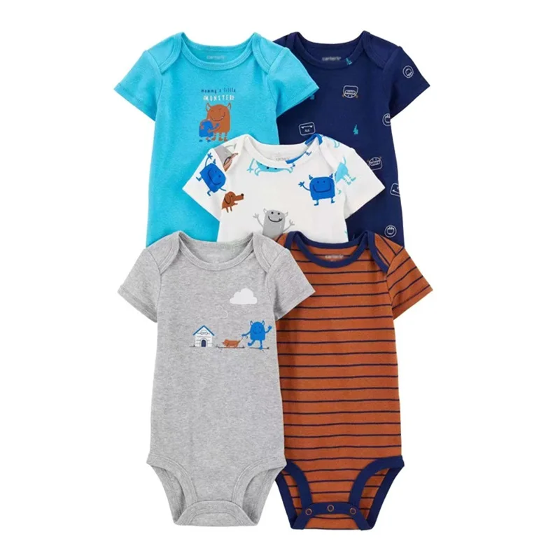 (Baby 0-24M)5 pcs 20 Color Baby Romper Onesie Pajama Cotton Boy Girl Clothes Newborn Zipper Footies Short-Sleeve Jumpsuit
(Baby 0-24M)5 pcs 20 Color Baby Romper Onesie Pajama Cotton Boy Girl Clothes Newborn Zipper Footies Short-Sleeve Jumpsuit