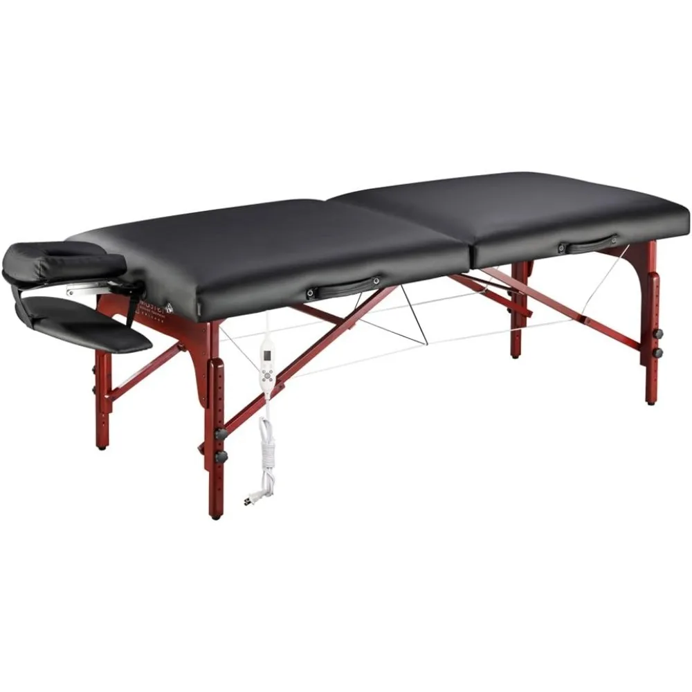 31" Montclair ThermaTop™ Portable Massage Table with Memory Foam, Reiki Panels, & Shiatsu Cables (Black& Mahogany) Esthetician
31" Montclair ThermaTop™ Portable Massage Table with Memory Foam, Reiki Panels, & Shiatsu Cables (Black& Mahogany) Esthetician