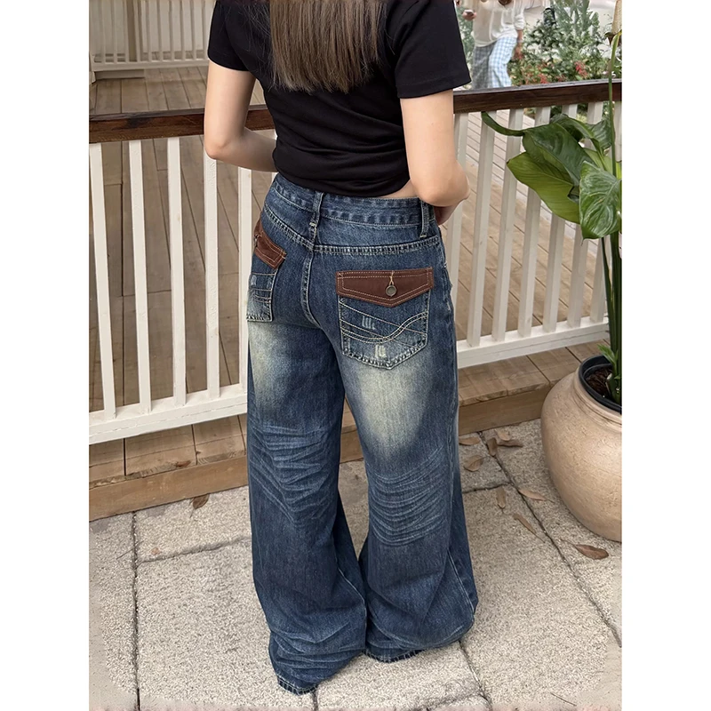 YIBASHU Women Blue Gothic Emo Y2k Cargo Jeans Japandi Style Oversize Grunge Jean Pants Vintage Harajuku Denim Trousers Clothes
YIBASHU Women Blue Gothic Emo Y2k Cargo Jeans Japandi Style Oversize Grunge Jean Pants Vintage Harajuku Denim Trousers Clothes