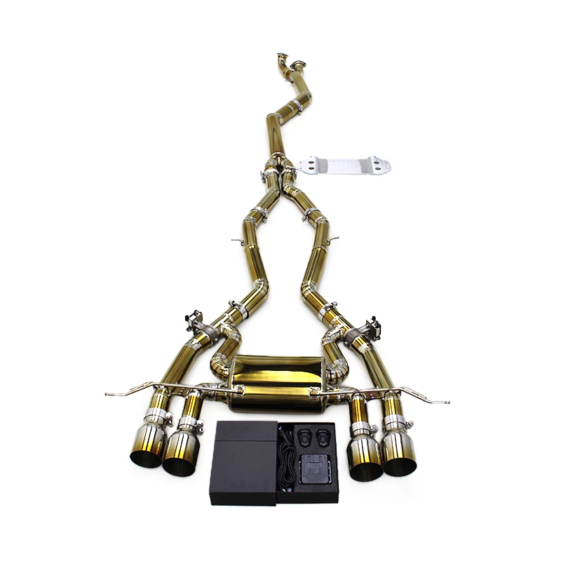 Custom Sport Valved Catback Exhaust For BMW M3 G80 3.0T 2019- Tuning Plate Gold Titanium Pipe Muffler Valvetronic Exhaust System
Custom Sport Valved Catback Exhaust For BMW M3 G80 3.0T 2019- Tuning Plate Gold Titanium Pipe Muffler Valvetronic Exhaust System