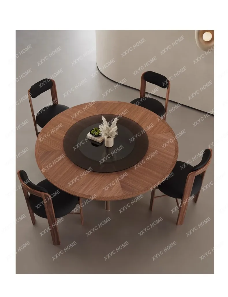 MM minimalist solid wood dining household medieval dining North walnut table high-end round table
MM minimalist solid wood dining household medieval dining North walnut table high-end round table